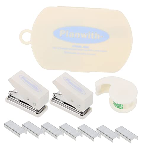 Hemobllo 1Satz Hefter mit Heftklammern und Klebeband Tragbares Scrapbooking für Büro Schule und Zuhause Vielseitig Einsetzbar für Fotos von Hemobllo