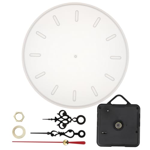 Hemobllo 1Satz Wanduhr Silikonform DIY Tischdekorationsform für Epoxidharz Silikonformen für Romantische Wanduhren mit Mechanismus und Roten Schwarzen Zeigern von Hemobllo
