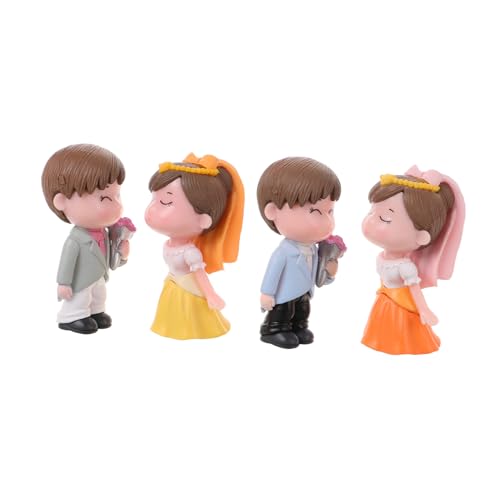 Hemobllo 2 Paare Romantische Hochzeitstorten Topper Brautpaar Figur Cartoon Stil Langlebige Kunststoff Deko für Hochzeitstisch Valentinstag DIY Landschaft und Cake Centerpiece Hemobllo 2 Paare Romantische Hochzeitstorten Topper Brautpaar Figur Cartoon Stil Langlebige Kunststoff Deko für Hochzeitstisch Valentinstag DIY Landschaft und Cake Centerpiece von Hemobllo