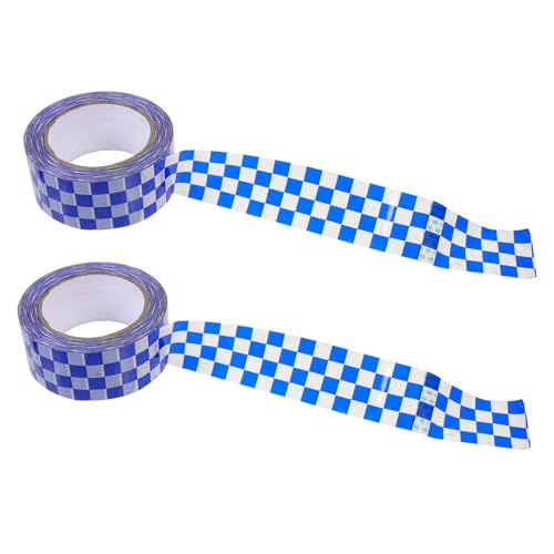 Hemobllo 2 Rollen Kariertes Paketband mit Hoher Klebekraft Reißfestes Verpackungsband für Kleine Unternehmen Vielseitiges DIY Klebeband für Paketsiegel Stark Belastbar und Praktisch von Hemobllo