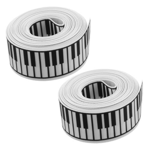 Hemobllo 2 Rollen Musikhandwerksband Bänder zum Basteln Partyband Lehrerband bedrucktes Band Partydekoration zum Thema Musik Straußbänder Bauernband Musterband Polyester Hemobllo 2 Rollen Musikhandwerksband Bänder zum Basteln Partyband Lehrerband bedrucktes Band Partydekoration zum Thema Musik Straußbänder Bauernband Musterband Polyester von Hemobllo