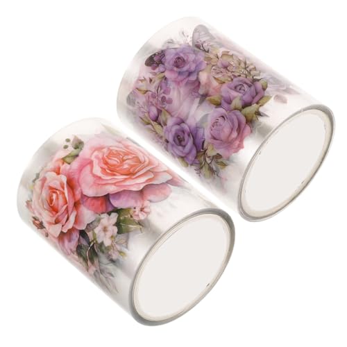 Hemobllo 2 Rollen Scrapbooking Klebeband Pet Pflanzenmuster DIY Aufkleber für Tagebuch Kalender Bastelzubehör Dekoratives Washi Tape für Scrapbook und Geschenkverpackung Hemobllo 2 Rollen Scrapbooking Klebeband Pet Pflanzenmuster DIY Aufkleber für Tagebuch Kalender Bastelzubehör Dekoratives Washi Tape für Scrapbook und Geschenkverpackung von Hemobllo