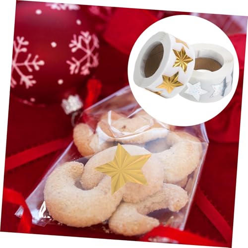 Hemobllo 2 Rollen Selbstklebende Stern Aufkleber Dekorative Stern Sticker für Geschenkverpackung Belohnungsaufkleber und Bastelprojekte Sichere Kanten Schlichtes Design Teiliges Hemobllo 2 Rollen Selbstklebende Stern Aufkleber Dekorative Stern Sticker für Geschenkverpackung Belohnungsaufkleber und Bastelprojekte Sichere Kanten Schlichtes Design Teiliges von Hemobllo