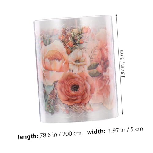 Hemobllo 2 Rollen Vintage Pet Washi Tape Dekoratives Scrapbook Klebeband für Journals Tagebücher Planer Kreative DIY Bastelmaterialien Ästhetische Aufkleber für Scrapbooking und von Hemobllo