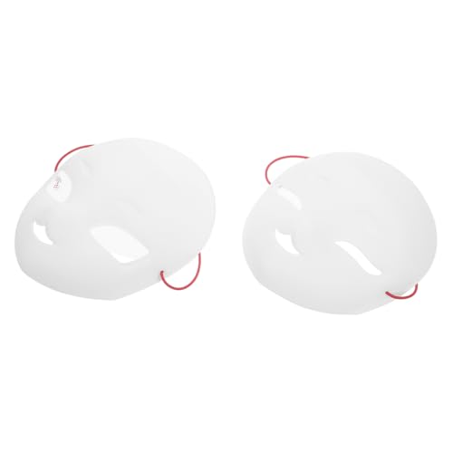 Hemobllo 2 STÜCK Leere Vollgesichtsmaske mit Atmungsaktivem Netzstoff Weiße DIY Halloween Gesichtsmaske für Erwachsene Vielseitige Maske zum Bemalen für Karneval Maskerade Cosplay und von Hemobllo