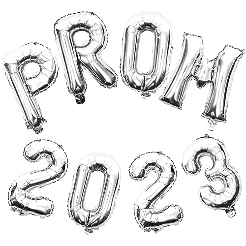 Hemobllo 2 Sätze 2023 dekorative Luftballons Dekorationen Abschlussball Absolvent Ballons Junggesellin Ö Abschlussballondekore Folien-Abschlussballons Aluminiumfolie Silver von Hemobllo