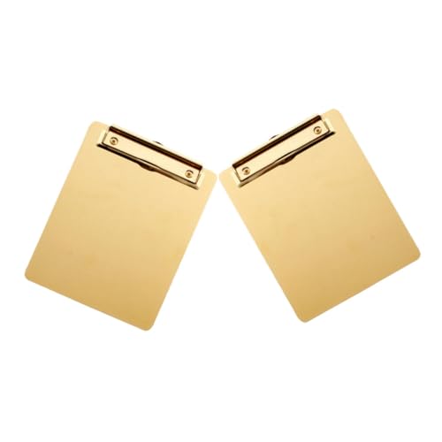 Hemobllo 2 Stück Clipboard Metall Klemmbrett Langlebig Tragbar Platzsparend für Dokumentenorganisation Stilvoller Schreibtisch Organizer Teiliges für Büro und Unterwegs Hemobllo 2 Stück Clipboard Metall Klemmbrett Langlebig Tragbar Platzsparend für Dokumentenorganisation Stilvoller Schreibtisch Organizer Teiliges für Büro und Unterwegs von Hemobllo