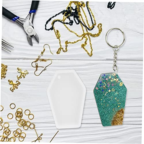 Hemobllo 2 Stück Coffin Charms Silikonform Teilig Schlüsselanhänger Anhänger Gießform DIY Epoxidharz Schmuckherstellung Zubehör für Kreative Bastelideen von Hemobllo