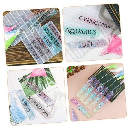 Hemobllo 2 Stück DIY Silikonform für Buchzeichen Teiliges Robustes Flexibles Epoxidharz Gießform Transparentes Material Personalisierbare Buchzeichen Bastelwerkzeug für Kreative DIY Hemobllo 2 Stück DIY Silikonform für Buchzeichen Teiliges Robustes Flexibles Epoxidharz Gießform Transparentes Material Personalisierbare Buchzeichen Bastelwerkzeug für Kreative DIY von Hemobllo