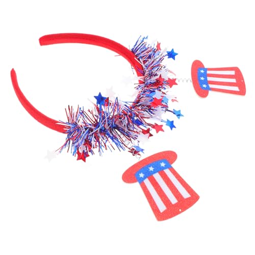 Hemobllo 2 Stück Haarschmuck zum Unabhängigkeitstag Unabhängigkeitstagsparty patriotische Stirnbänder party kopfschmuck Unabhängigkeit amerikanischer Flaggen Stirnband Mädchen Haarzubehör Hemobllo 2 Stück Haarschmuck zum Unabhängigkeitstag Unabhängigkeitstagsparty patriotische Stirnbänder party kopfschmuck Unabhängigkeit amerikanischer Flaggen Stirnband Mädchen Haarzubehör von Hemobllo