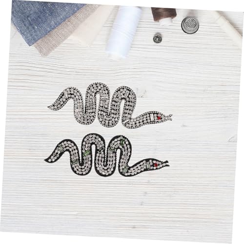 Hemobllo 2 Stück Handgefertigte Perlen Schlangen Aufnäher Dekorative DIY Bekleidungsapplikationen Vielseitige Näh Patches für Pullover Taschen Schuhe Hüte Schals Bastelzubehör Hemobllo 2 Stück Handgefertigte Perlen Schlangen Aufnäher Dekorative DIY Bekleidungsapplikationen Vielseitige Näh Patches für Pullover Taschen Schuhe Hüte Schals Bastelzubehör von Hemobllo