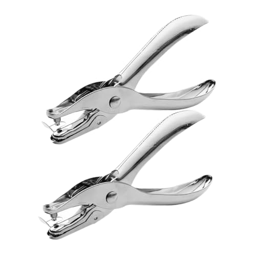Hemobllo 2 Stück Handheld-lochstanzer Aus Metall, Einzellocher Für Büropapier, Diy-basteletiketten Und Scrapbooking Hemobllo 2 Stück Handheld-lochstanzer Aus Metall, Einzellocher Für Büropapier, Diy-basteletiketten Und Scrapbooking von Hemobllo