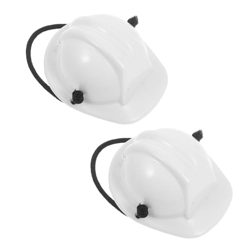 Hemobllo 2 Stück Haustier Schutzhelm Bauhelm Miniatur Bauhelm Mini BAU Puppenhüte Miniatur Bauhelm Puppenhelm Haustier Kopfbedeckung Helm Für Haustiere Haustier Miniaturhelm von Hemobllo
