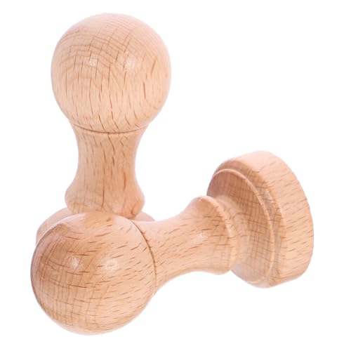 Hemobllo 2 Stück Holzstempel Teilig DIY Kreative Holzsiegel Handgefertigt mit Klaren Gravurlinien Rundes Design Handliches Bastelwerkzeug für Scrapbooking Notizbuch und von Hemobllo