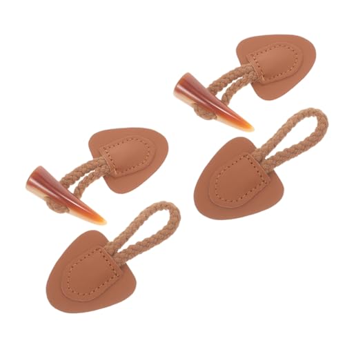 Hemobllo 2 Stück Knöpfe zum Annähen Kunsthorn Knebelverschlüsse aus Resin Langlebige Vintage Knöpfe für Mäntel Jacken Windbreaker Strickwaren Ersatz für DIY Bekleidung von Hemobllo
