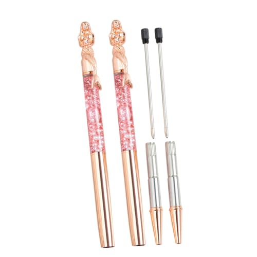 Hemobllo 2 Stück Metal Kugelschreiber Meerjungfrau Design Rosegold Metall Stifte mit Glitzereffekt Flüssigsand Präzise Schreibspitze Glattes Schreiben Elegante Geschenkidee Hemobllo 2 Stück Metal Kugelschreiber Meerjungfrau Design Rosegold Metall Stifte mit Glitzereffekt Flüssigsand Präzise Schreibspitze Glattes Schreiben Elegante Geschenkidee von Hemobllo