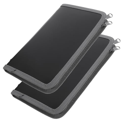 Hemobllo 2 Stück Mini Windmappen Organizer mit Transparenten Innenseiten Mehrlagiger Beleg und Dokumentenhalter Erweiterbarer Büro und Quittungs Organizer Tragbar und Leicht für Zuhause von Hemobllo