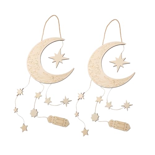 Hemobllo 2 Stück Mond Holzschild Anhänger Mond Dekorationen Stern Und Mond Ornamente Mondform Dekoration Basteln Heimdekoration Blanke Holzanhänger DIY Holzanhänger Mond Und Hemobllo 2 Stück Mond Holzschild Anhänger Mond Dekorationen Stern Und Mond Ornamente Mondform Dekoration Basteln Heimdekoration Blanke Holzanhänger DIY Holzanhänger Mond Und von Hemobllo