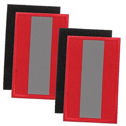 Hemobllo 2 Stück Reflektierender Sicherheits Patch Selbstklebend Hautfreundlich Langlebig für Kleidung und Rucksack Nacht Reflektor Flicken für Outdoor Camping und Warnzwecke von Hemobllo