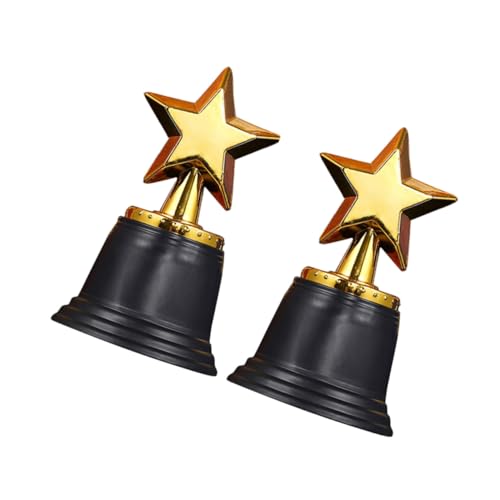 Hemobllo 2 Stück Sporttrophäe Feier-trophäen-requisite Trophäenpreis Jubeltrophäe Feiertagstrophäe Mini-trophäen Trophäenornament Spiel Auszeichnungen Kleine Pokalübergabe Plastik von Hemobllo