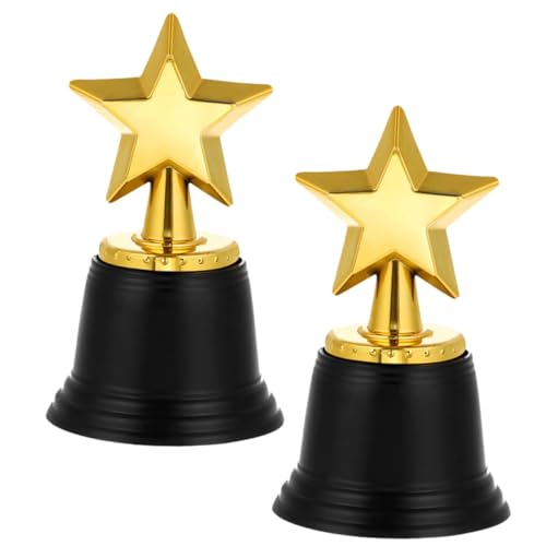 Hemobllo 2 Stück Sporttrophäen Feiertrophäen Requisiten Cheerleader Trophäen Urlaubstrophäen Siegertrophäen High School Trophäen Kleine Trophäen Mini Trophäen Brautparty von Hemobllo