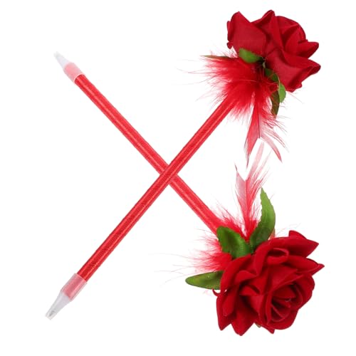 Hemobllo 2 Stück Teiliges Kugelschreiber mit Realistischer Rosenblüte Kreative Kunststoff Kugelschreiber Glattes Schreiben Langlebige für Büro Schule und Hemobllo 2 Stück Teiliges Kugelschreiber mit Realistischer Rosenblüte Kreative Kunststoff Kugelschreiber Glattes Schreiben Langlebige für Büro Schule und von Hemobllo