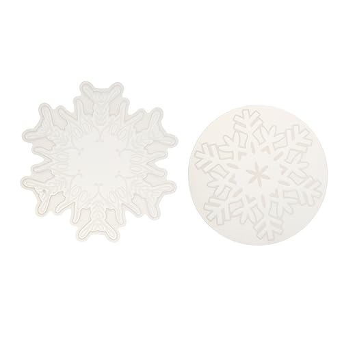Hemobllo 2 Stück Teiliges Schneeflocken Silikonform für DIY Epoxidharz Untersetzer Gießform Langlebige und Sichere Silikonmold für Kreative Handwerksprojekte und Tischdekoration Hemobllo 2 Stück Teiliges Schneeflocken Silikonform für DIY Epoxidharz Untersetzer Gießform Langlebige und Sichere Silikonmold für Kreative Handwerksprojekte und Tischdekoration von Hemobllo