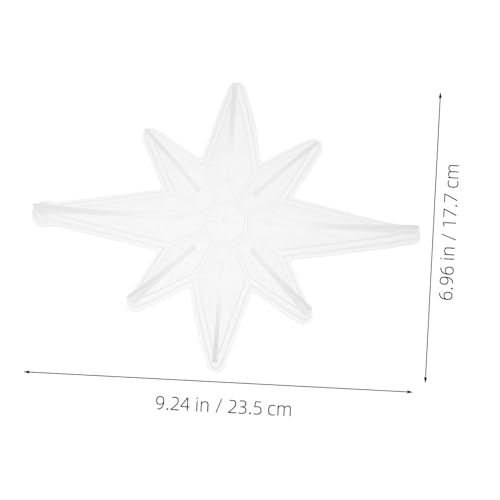 Hemobllo 2 Stück Teiliges Silikonform Octagonal Star Moulds für DIY Weihnachtsanhänger Gießform Sternform Langlebig Einfach zu Reinigen für Weihnachtsbaum und Partydekoration von Hemobllo