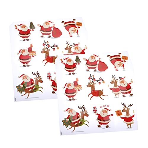 Hemobllo 2 Stück Weihnachtliche Bügelbilder Waschbeständige DIY Aufnäher für Kleidung Shirts Jeans Taschen Bunte Wärmeübertragungs Patches mit Festlichem Cartoon Hemobllo 2 Stück Weihnachtliche Bügelbilder Waschbeständige DIY Aufnäher für Kleidung Shirts Jeans Taschen Bunte Wärmeübertragungs Patches mit Festlichem Cartoon von Hemobllo