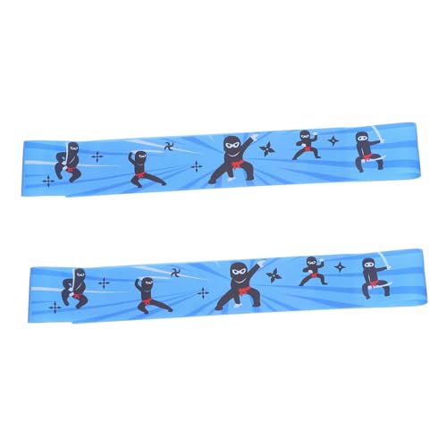 Hemobllo 2 Stücke Schal Küche kochen Kostümparty Sushi-Koch-Bandana Kochen Stirnbänder Sportkoch-Bandana ninja stirnband Ninja Kopfbinde japanische Kopfbedeckung Koch-Kostümparty Polyester von Hemobllo