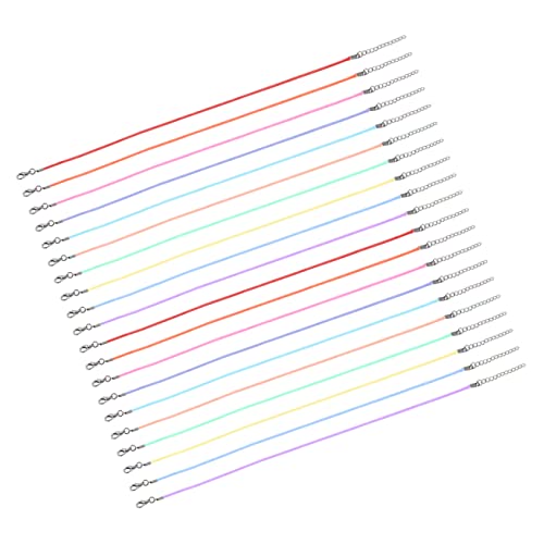 Hemobllo 20 Stück Teiliges Gewachste Halsketten Lange Verstellbare Schmuckbänder für DIY Anhänger Pulloverketten Armbänder und Vielseitige Schmuckherstellung von Hemobllo