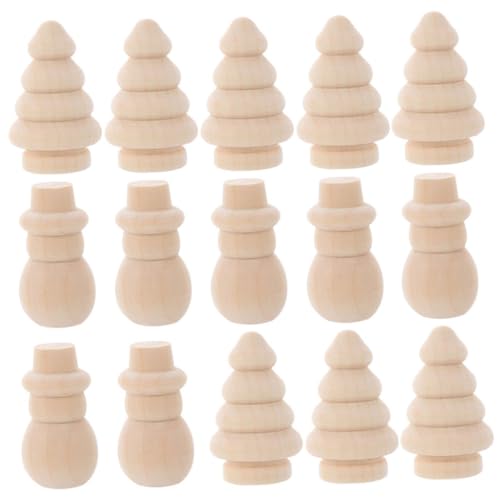 Hemobllo 20 Stück Teiliges Holz Deko Weihnachten Weihnachtsbaum und Schneemann Figuren zum Bemalen Langlebige DIY Holzfiguren für Kreative Weihnachtsdeko Innen und Hemobllo 20 Stück Teiliges Holz Deko Weihnachten Weihnachtsbaum und Schneemann Figuren zum Bemalen Langlebige DIY Holzfiguren für Kreative Weihnachtsdeko Innen und von Hemobllo