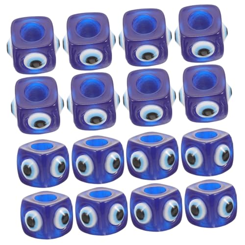 Hemobllo 20 Stück Teiliges Resin Augen Würfel Perlen für DIY Schmuckherstellung Langlebig Hautfreundlich Auffädeln Tiefblaue Augenmuster für Armbänder Halsketten Geschenke Hemobllo 20 Stück Teiliges Resin Augen Würfel Perlen für DIY Schmuckherstellung Langlebig Hautfreundlich Auffädeln Tiefblaue Augenmuster für Armbänder Halsketten Geschenke von Hemobllo