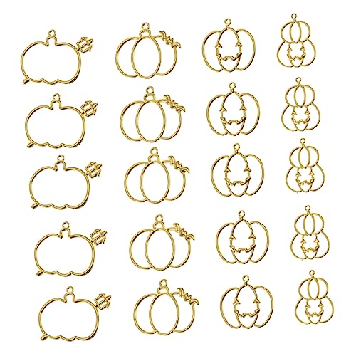 Hemobllo 20 Stück Teiliges UV Harz Metallrahmen Halloween Kürbis Anhänger DIY Schmuckherstellung Rostfrei Geruchsneutral für Bastelkunst und Raumdekoration Hemobllo 20 Stück Teiliges UV Harz Metallrahmen Halloween Kürbis Anhänger DIY Schmuckherstellung Rostfrei Geruchsneutral für Bastelkunst und Raumdekoration von Hemobllo