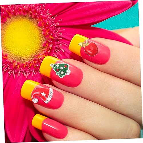 Hemobllo 20 Stück Teiliges Weihnachts Nagelkunst mit Nieten und Rivets Vielfältige Weihnachtsmotive Wie Schneeflocken und Glöckchen Maniküre Sticker zur Einfachen DIY Nagelverschönerung von Hemobllo