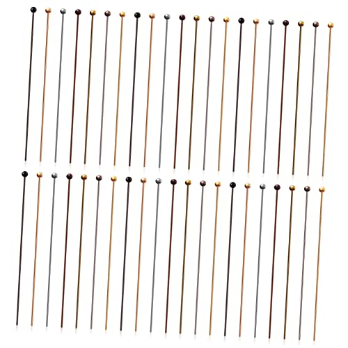 Hemobllo 200 Stück Kugelkopf Kettelstifte Biegsame Schmuckstifte für DIY Schmuckherstellung Geeignet für Ohrringe Anhänger Armbänder Halsketten Vielseitiges Bastelzubehör von Hemobllo