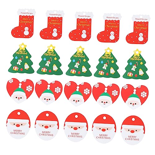 Hemobllo 200 Stück Teiliges Weihnachts Geschenkanhänger aus Kraftpapier mit Cartoon Motiven Leichte Wiederverwendbare Geschenklabels für Weihnachtsgeschenke Partydekoration mit Hemobllo 200 Stück Teiliges Weihnachts Geschenkanhänger aus Kraftpapier mit Cartoon Motiven Leichte Wiederverwendbare Geschenklabels für Weihnachtsgeschenke Partydekoration mit von Hemobllo