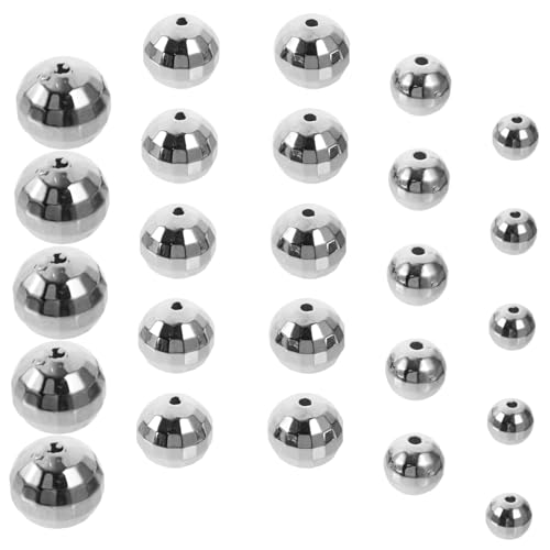 Hemobllo 200Stücke Disco Kugelperlen Perlen für DIY Schmuckherstellung Spacer Perlen für Armbänder Ohrringe und von Hemobllo