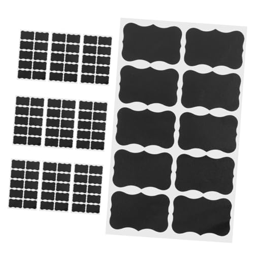Hemobllo 200Stücke Tafelaufkleber Selbstklebend Wiederverwendbar Schwarze für Gläser Flaschen und Küchenbehälter Kreative Beschriftungslösungen für Partys und Hochzeiten von Hemobllo
