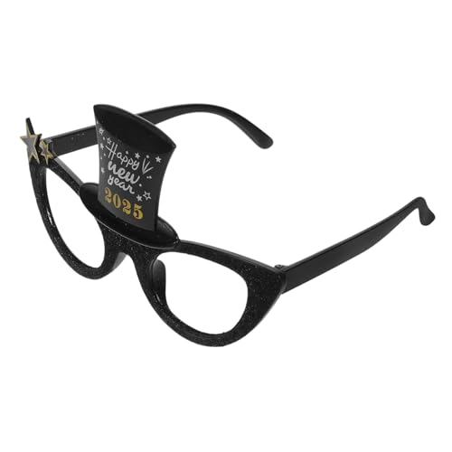 Hemobllo 2025 Partygeschenke Für Das Neue Jahr Brille Von Vorabend Led Foto-requisiten Für Das Neue Jahr Gläser Performance-requisiten Kostümzubehör Für Das Neue Jahr Black Stk von Hemobllo