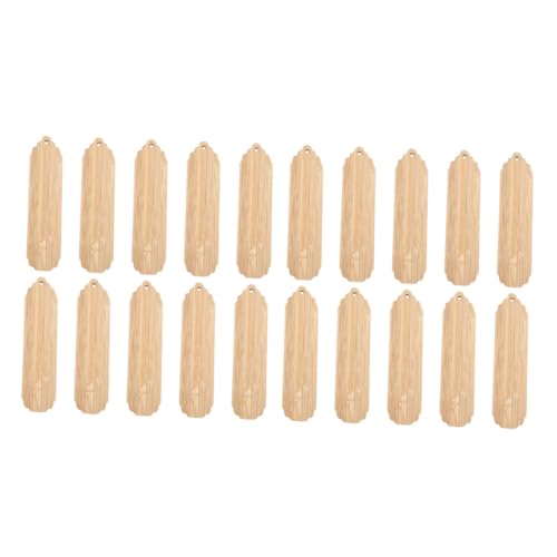 Hemobllo 20Stücke DIY Holz Lesezeichen Blanko Lesezeichen aus Unbehandeltem Holz für Kreative Bastelprojekte Bemalen Gestalten und Personalisieren von Hemobllo