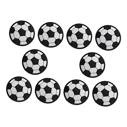 Hemobllo 20Stücke Fußballform Nähapplikationen Hochwertige Kleidung Patches für DIY Reparaturen von Jeans Pullovern und Rucksäcken für Bastelprojekte von Hemobllo