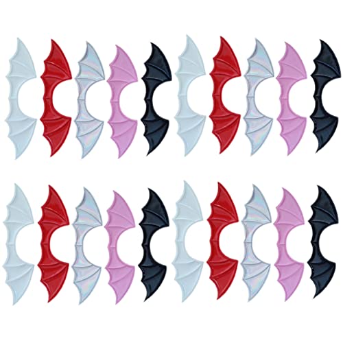 Hemobllo 20Stücke Kleiner Halloween Fledermausflügel Teiliges für DIY Dekoration Vielseitige Haarschmuck Accessoires für Partys Hochzeiten und Projekte von Hemobllo