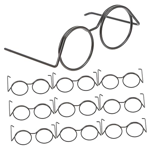 Hemobllo 20Stücke Mini Puppenbrillen aus Metalldraht Runde Brille ohne Gläser Puppen Zubehör für Puppenkostüme und Requisiten für Kreative Bastelprojekte und Puppenhäuser Hemobllo 20Stücke Mini Puppenbrillen aus Metalldraht Runde Brille ohne Gläser Puppen Zubehör für Puppenkostüme und Requisiten für Kreative Bastelprojekte und Puppenhäuser von Hemobllo