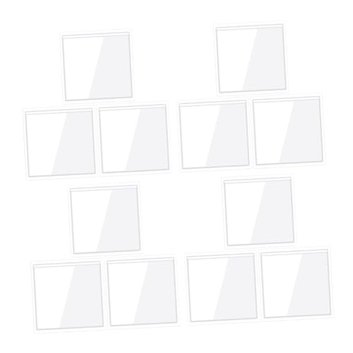 Hemobllo 20Stücke Selbstklebende Klebetaschen Transparente Kartenhalter für Preisschilder für Büro Schule und Zuhause von Hemobllo