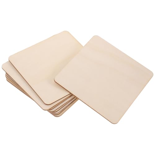 Hemobllo 20Stücke Unvollendete Quadratische Holzstücke für DIY Handwerk und Modellbau Blanko Holzplatten für Projekte und Dekorationen von Hemobllo