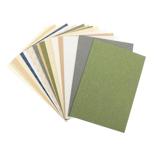 Hemobllo 23Blätter Dekoratives Scrapbooking Papier für Handwerksprojekte Strukturierte Hintergrundpapiere Verschiedenen Farben für DIY Tagebücher und Kunstprojekte von Hemobllo