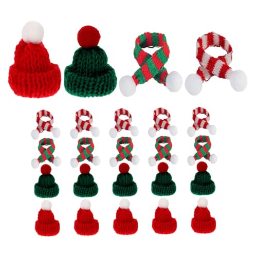 Hemobllo 24 Stück Teiliges Mini Weihnachtsmützen und Strickschal Handgefertigte Kleine Strickmützen und Lange Schals Weiche DIY Weihnachtsflaschendeko Farbenfrohe Weihnachtsdeko für Hemobllo 24 Stück Teiliges Mini Weihnachtsmützen und Strickschal Handgefertigte Kleine Strickmützen und Lange Schals Weiche DIY Weihnachtsflaschendeko Farbenfrohe Weihnachtsdeko für von Hemobllo