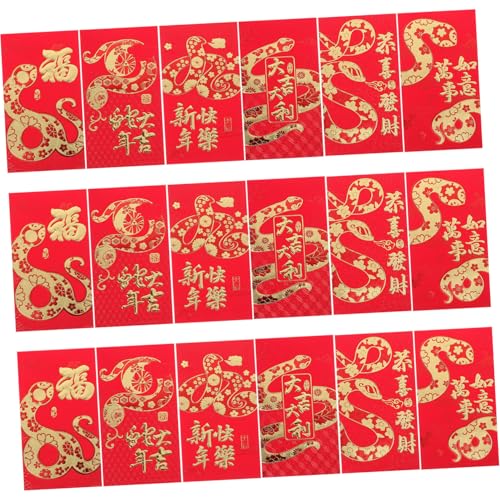 Hemobllo 24 Stück Teiliges Rote Umschläge mit Schlangen Cartoonmotiv Stabile Papierqualität Große Kapazität Vielseitig für Chinesisches Neujahr und Hochzeiten Traditionelle Glücksumschläge Hemobllo 24 Stück Teiliges Rote Umschläge mit Schlangen Cartoonmotiv Stabile Papierqualität Große Kapazität Vielseitig für Chinesisches Neujahr und Hochzeiten Traditionelle Glücksumschläge von Hemobllo