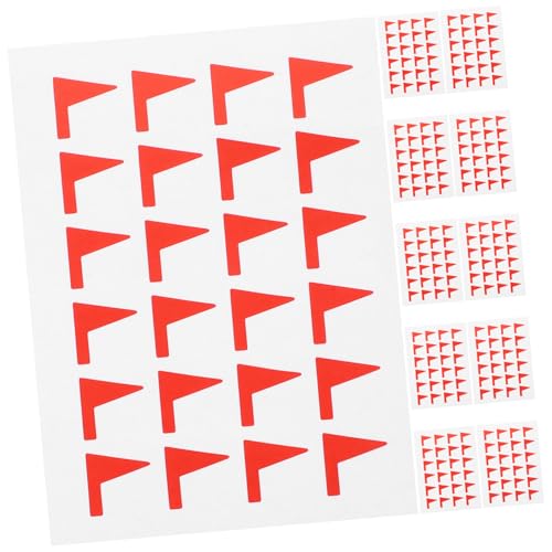 Hemobllo 288 Stück Teiliges Rotes Flaggen Aufkleber Selbstklebend Papiermaterial Vielseitige Markierungs Etiketten für Büro Schule und Haushalt Einfach Anzubringen Entfernen zur von Hemobllo
